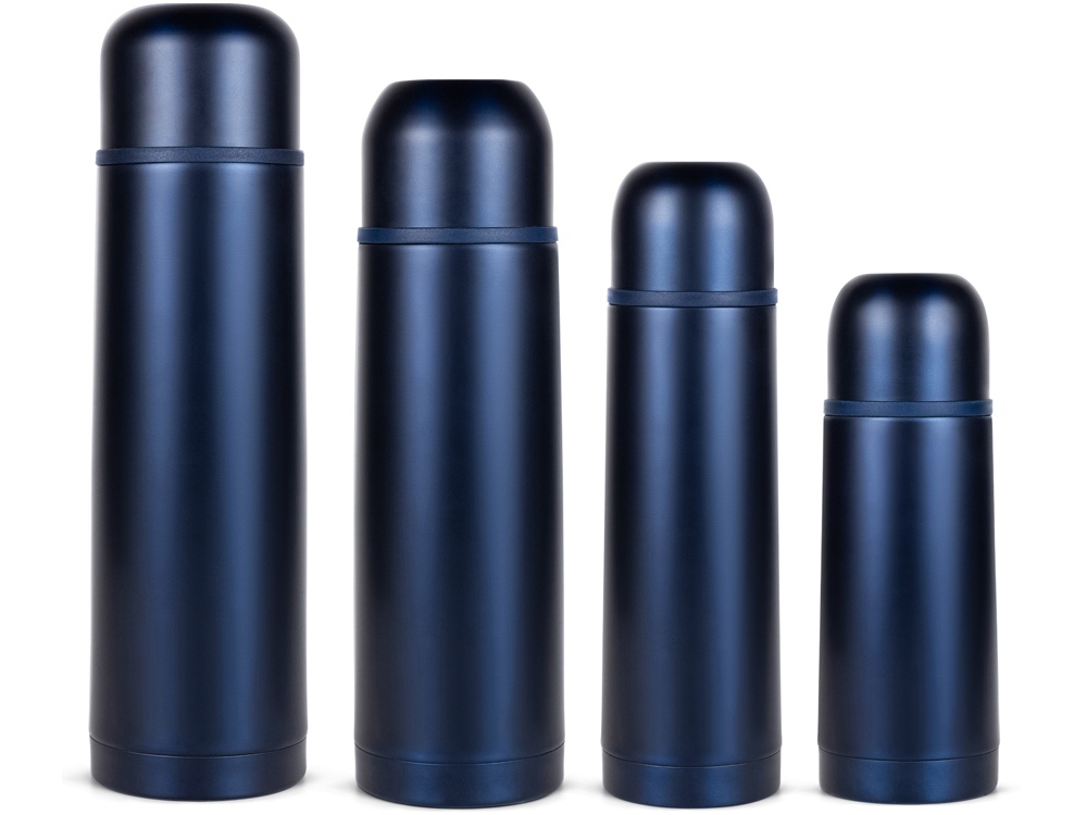 Термос Relaxika 101 (0,35 литра), темно-синий (без лого)