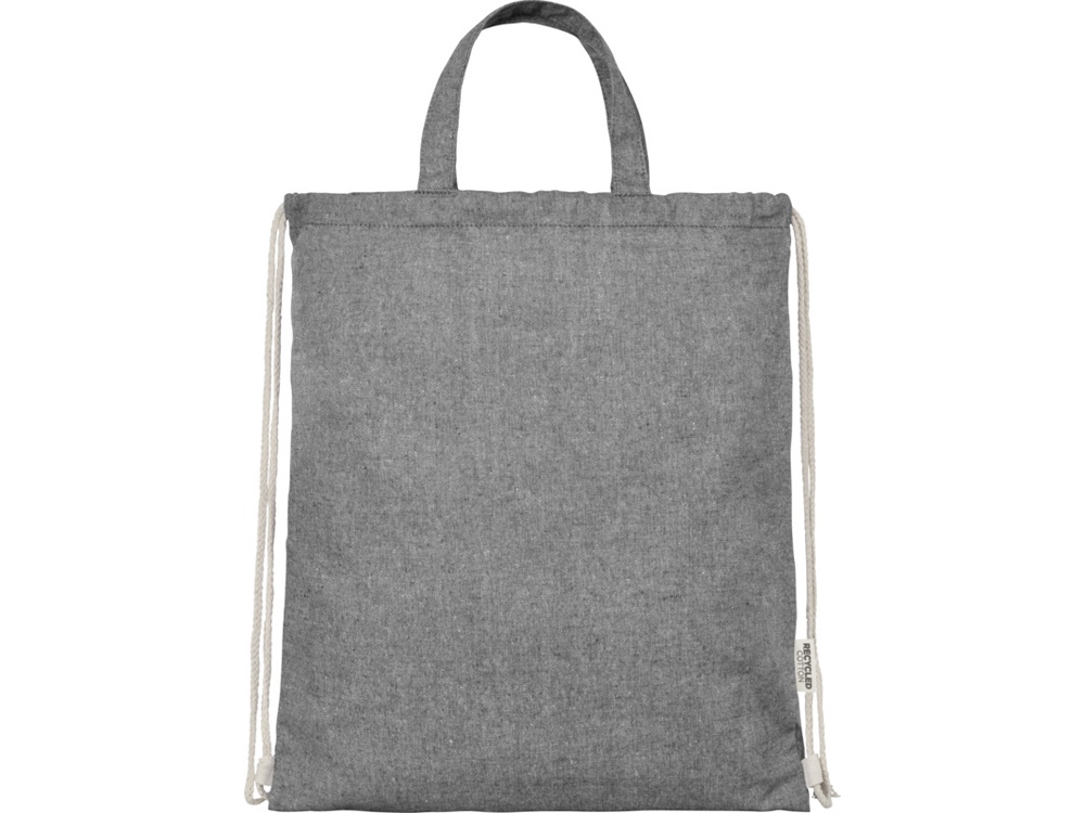Pheebs 150 г/м² Aware™ рюкзак со шнурком из переработанных материалов - Черный