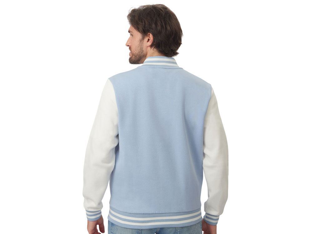 Бомбер Oxford, небесно-голубой/молочный, унисекс