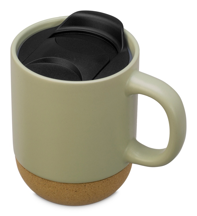 Подарочный набор c пледом, кружкой и вареньем, оливковый