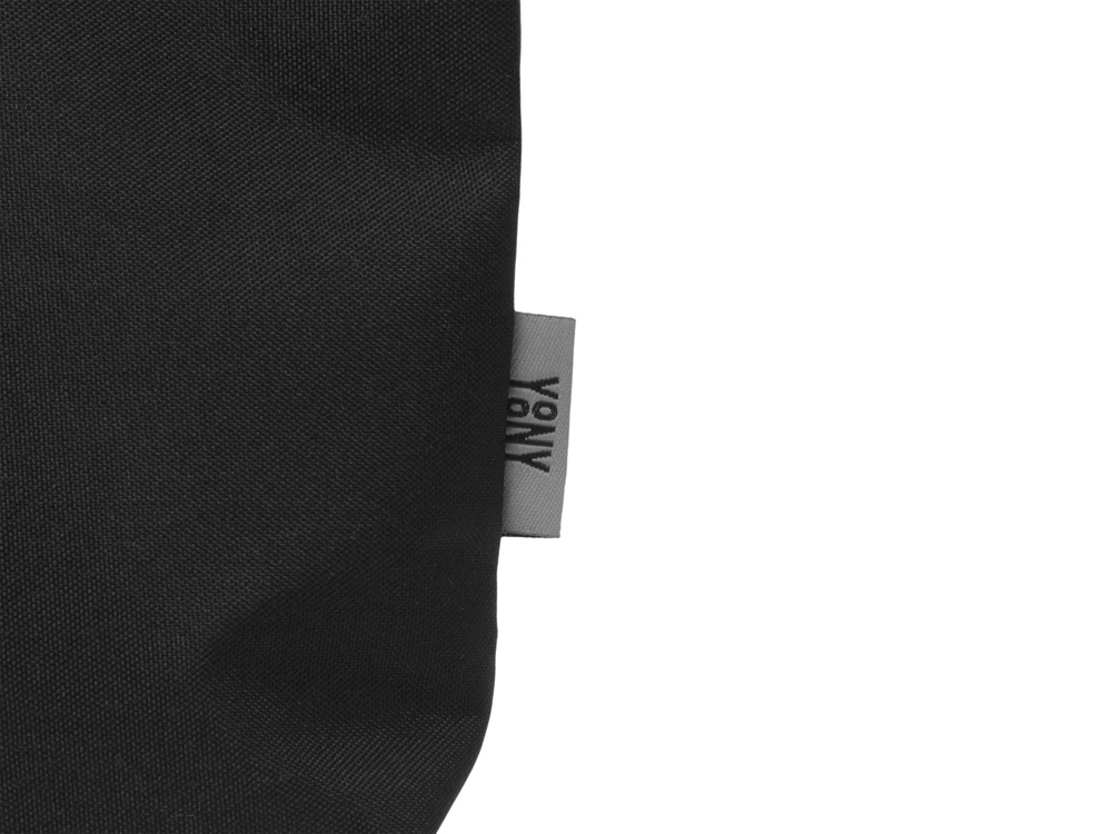 Органайзер для электроники и проводов Amalia из полиэстера 300D с подкладкой, черный