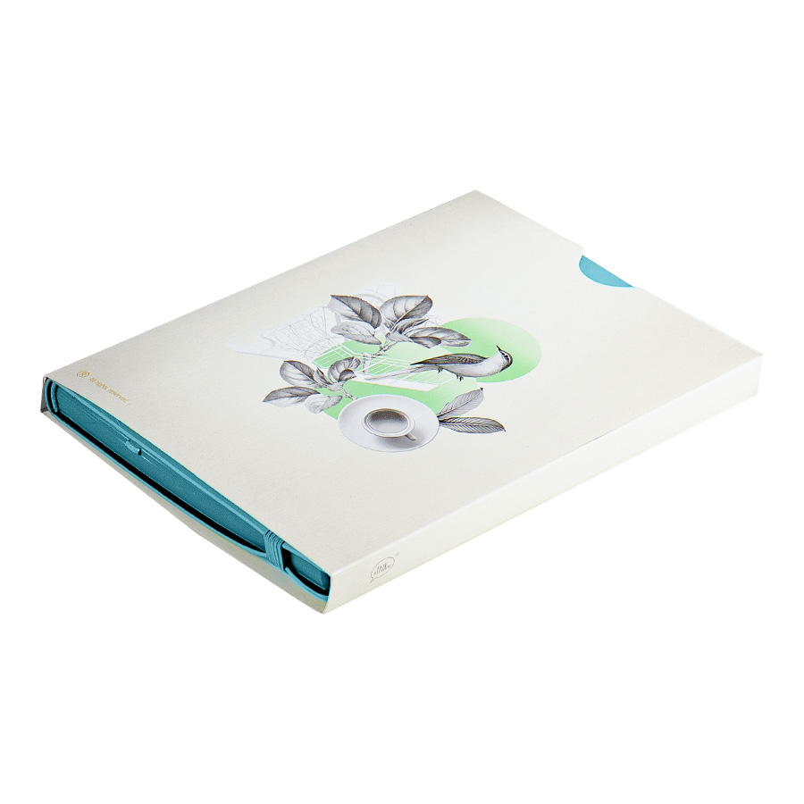 Бизнес-блокнот "RILY", формат А5, бирюзовый, блок в точку Бизнес-блокнот "RILY", формат А5, бирюзовый, блок в точку