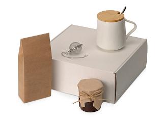 Подарочный набор с чаем, кружкой, вареньем из вишни с шоколадом и коньяком и ситечком Tea Celebrati