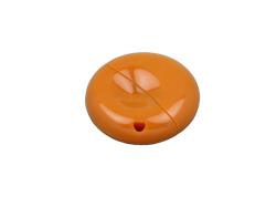 Флешка промо круглой формы, 64 Гб, оранжевый