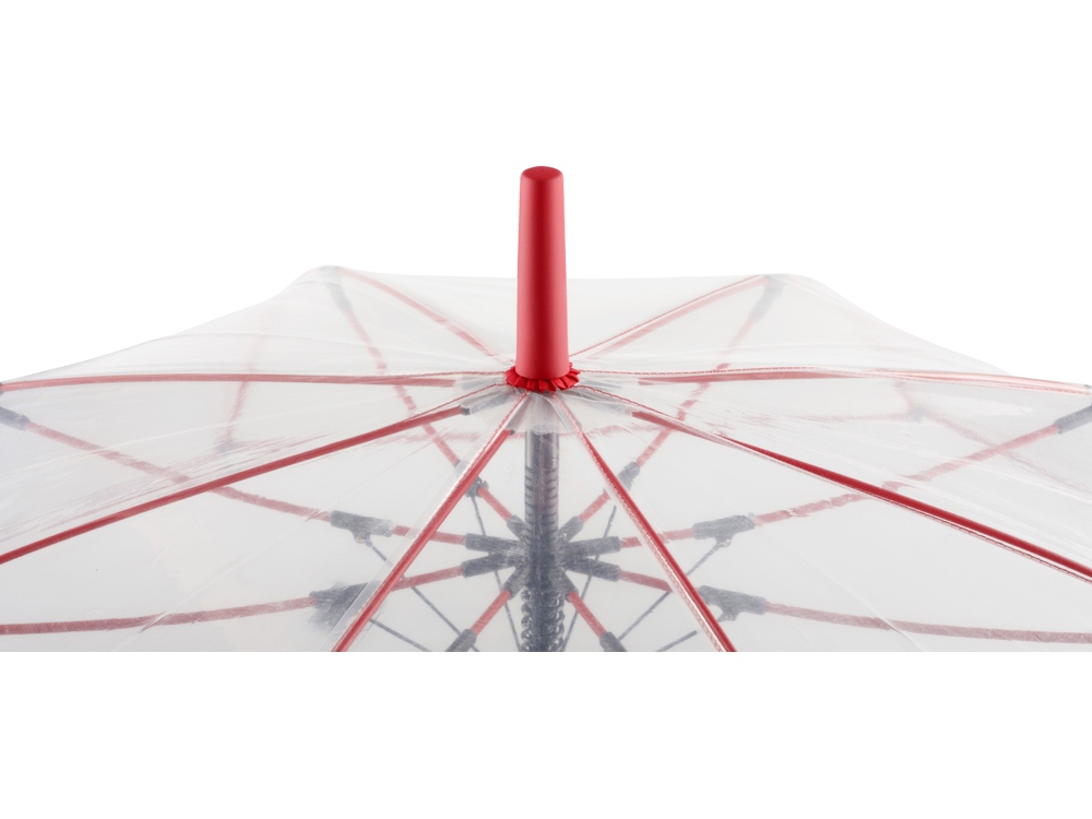 Зонт 7112 AC regular umbrella FARE® Pure  transparent-red